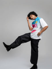 Etch-a- sketch tshirt Blue