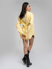 Textured Butter Yellow Shirt