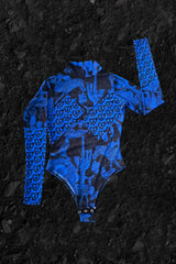 Mesh Monogram Bodysuit
